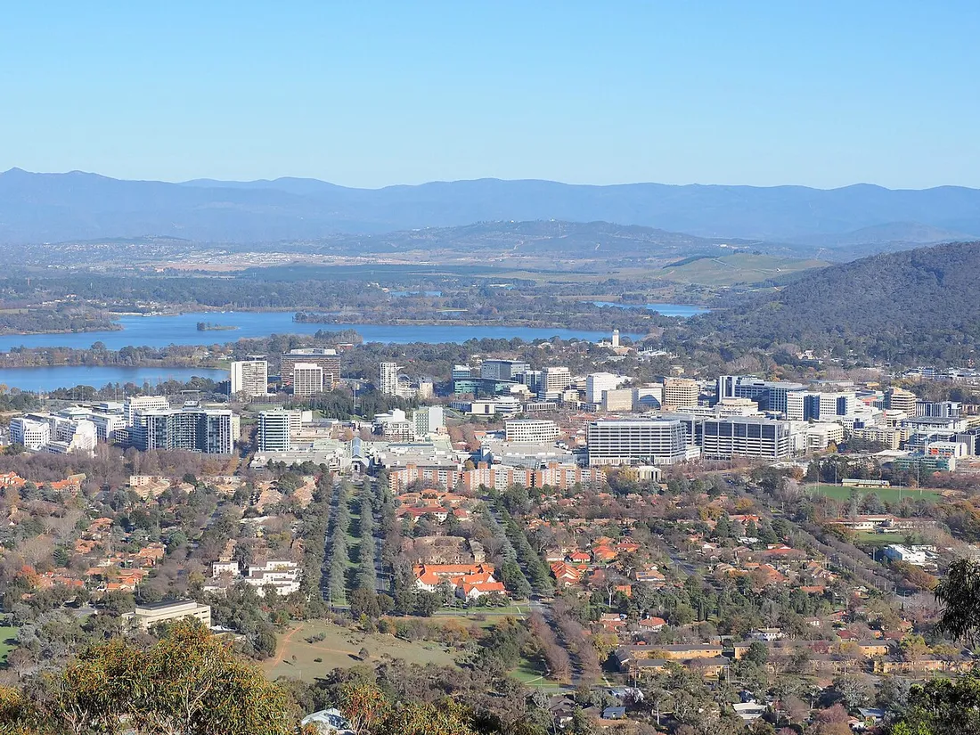 Canberra city skyline